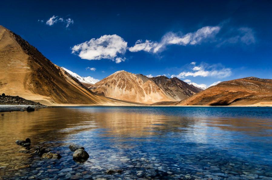 دریاچه Pangong Tso در هیمالیا دریاچه Pangong Tso در هیمالیا
